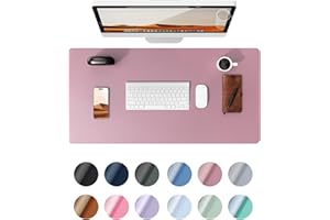 ‎YSAGI YSAGi Schreibtischunterlage 80x40cm, Premium Leder Mauspad XXL, Rutschfeste Tischunterlage Schreibunterlage, Multifunktionales Office Mousepad Schreibtisch Zubehör für Büro & Homeoffice (Mauve)