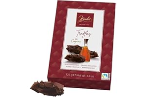 HAMLET BELGIUM 1956 Truffes au Chocolat Belge au Cognac Hamlet, Boîte 125 g, Truffes Fines au Cacao et Cognac, Cadeau Élégant et Raffiné