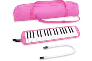 keepdrum Melodica 37 Keys Pink with Bag