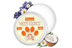 Aomig Pfotenbalsam Hunde Katzen Pfotenpflege mit Natürliche Beruhigende Pfotenschutz Hund Nase Creme Pflegecreme Hundepfoten Rissig Trocken Juckend Empfindlich Wundheilung Schutz Herbst Winter (50g)