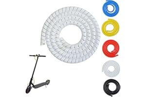 Gdraco Protector de cable en espiral para Xiaomi M365/m365 Pro/Pro 2/1S Scooter eléctrico, 1 m, color blanco
