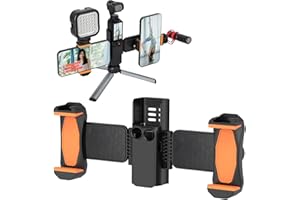 Buziba- Soporte Dual para teléfono para dji Osmo Pocket 3, Soporte para teléfono móvil, Pinza para teléfono, Adaptador de trípode, Accesorios de expansión para cámara