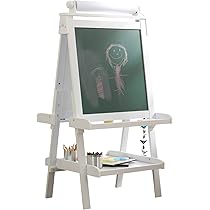 Chevalet Peinture Enfant Double Face En Bois Avec Rouleau De Papier
