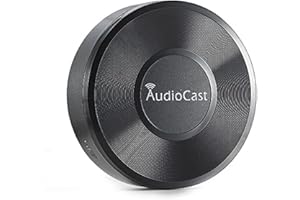 ZUMKUNM ACEMAX M5 AudioCast WiFi Audio Adapter DLNA Airplay Receiver Supporting Stream Audio to Speaker Systems Over Wi-Fi Network from Mobile Devices Multi Room Supported