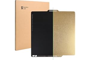 CCTREE Bamboo Original Double Sided Smooth+Textured PEI Build Plate 257x257MM for Bambu Lab X1C/X1/X1E/P1P/P1S/A1 PEI Spring Steel Sheet Removable Flexible Build Plate