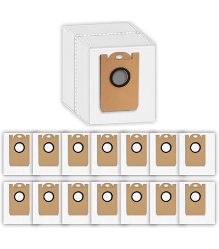 Lot De 10 Sacs à Poussière Pour Robot MOVA Z60 Ultra - Grande Capacité, Filtration 4 Couches, Non Tissé