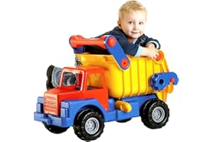 WADER QUALITY TOYS Wader 03555 - Camión volquete No 1.Großer, 80 cm de plástico Extra Fuerte
