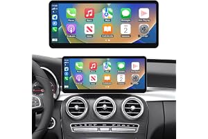 NINETOM 2026 12.3" CarPlay Android Auto Screen for Mercedes-Benz C/GLC | Ultra-Narrow Touchscreen | Wireless CarPlay & Android Auto | Mercedes W205 (2015-2018) | NTG 5.0/5.1/5.2 Compatible