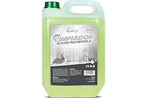 LUCCY Limpiador de Acero Inoxidable Profesional 5 Litros | Limpia, Abrillanta y Protege Sin Residuos