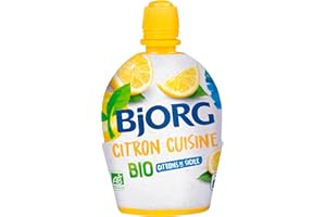 BJORG - Jus de Citron Cuisine - À Base de Jus de Citrons Bio de Sicile - Aide Culinaire - 20 cl