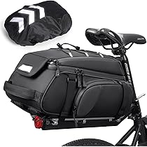 Portapacchi Bici Posteriore - Lega Alluminio, Sgancio Rapido, Capacità 10 Kg, Per Mountain Bike E City Bike