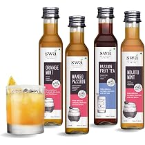 Swa Artisanal Syrups - Tequila Cocktail Mixer Combo, 100% Natural ...