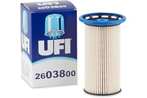 UFI Filters, Filtro Gasolio 26.038.00, Filtro Carburante per Ricambio, Adatto ad Auto, Applicabile su Diversi Modelli come Audi, Seat, Skoda e Volkswagen