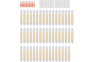 Bkemkri 25 PCS Luz de Pesca Nocturna, 4,5*37mm Fluorescentes para Pesca, Barra de Luz Fluorescente, Barra Flotante de Pesca, Palo Luminoso Fluorescente, Accesorios para Pesca Luz de Pesca Fluorescente