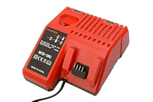 FengBP® Zastępujące ładowarki do Milwaukee M18 M12 18 V 220 V akumulator litowo-jonowy 48-59-1812 48-59-1807 48-59-1806 48-59-1840 2710-20 48-11-1828 48-18-1828 1-184 0 czerwony (ładowarki M18 M12)