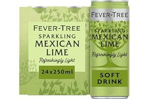 Fever-Tree Premium Sparkling Mexican Lime, Pack of 6 x 4 x 250ml