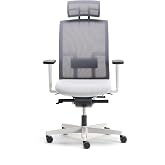 nurus ME TOO Fluid Motion Plus&reg; PP Gray Work Chair with Foot Head