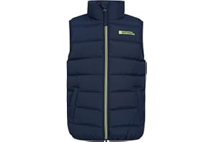 Mountain Warehouse Rocko Kids Padded Gilet - Water Resistant Coat with Microfibre Padding & Front Pockets, Boys & Girls - Autumn, Winter & Outdoors