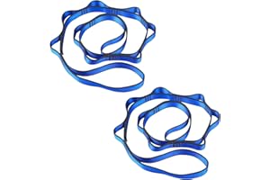 HEXINYIGJLY Correas de Extensión para Yoga y Hamaca de Yoga,Correa de Escalada Fuerte,110 cm Cadena de Margarita Ajustable,Daisy Chains Extensión Correa para Estiramiento,Pilates, Fitness-Azul
