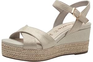 Tamaris Tamaris Damskie 1-28001-42 - Sandał na koturnie Kobiety