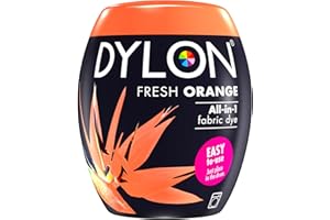 MATERIAL Dylon Tinte a máquina de 350 g de sal incluido! Naranja fresco – a granel disponible (1)