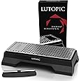LUTOPIC Diamond Sharpening Stone PRO 600/1200 [New Generation] with Angle Aid Knife Sharpener Professional Knife Sharpener, Whetstone, Sharpening Stone Set, Sharpening Knife Now