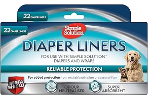 Simple Solution Einweg-Hundewindeleinlagen Ultra-Absorptionsfähigkeit, 22er-Pack