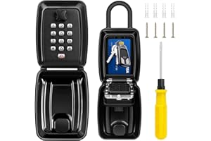 ENONEO Cassaforte per Chiavi Grande Cassetta di Sicurezza per Chiavi Impermeabile Cassaforte Portachiavi con Codice 12 Cifre Cassetta Chiavi Combinazione per Casa Fabbrica Scuola Esterno