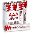BEVIGOR AAA Lithium Batteries Pack of 8, Triple A Batteries, 1200mAh 1.5V High Capacity AAA Battery for Home Equipment, Safety Equipment [ Disposable Battery ]