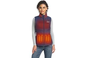 ORORO Women's Heated Gilet with Power Bank, Heated Vest Women Up to 10 Hours of Warmth