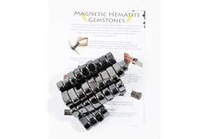 FOSSIL GIFT SHOP 1kg Magnetic Hematite Gemstones - Information Sheet Included