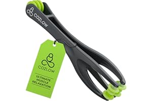 Cozlow Masajeador de manos y dedos, rodillo de masaje de doble cara para terapia de artritis y túnel carpiano, masajeador de puntos de presión para aliviar el dolor de dedos