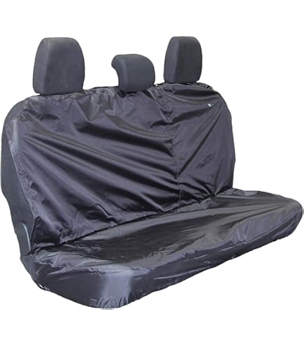 Town And Country Housse De Siège Double Passager - Noir, Extensible, Imperméable, Pour Mercedes Sprinter Et Opel Crafter