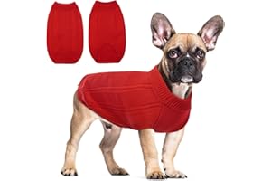 Hjyokuso Jersey para Perros, Ropa De Invierno CáLida para Perros Y Gatos, CóModo Abrigo para Mascotas,Disfraz para Cachorros,Jersey para Gatitos,Ropa para Perros PequeñOs,Medianos,Grandes,Gatos