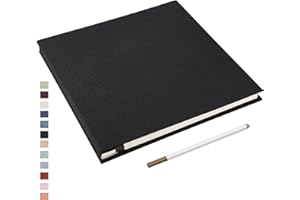 Yopih Album Foto Autoadesivo Album Fotografico Fai Da Te Fotos 10X15 Memories Album Portafoto Pagine Bianche e Copertina in Lino Regali Nozze Natale Valentino Regalo di Anniversario Compleanno bambini