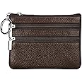Genuine Leather Purse for Women with Keyring