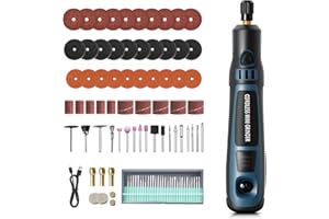 XTVTX Elektrische Gravierstift, 96pcs Multifunktionaler Gravierwerkzeugsatz, Tragbare Drahtlose Gravurwerkzeug, Wiederaufladbarer USB Gravierstift,DIY Drehwerkzeug für Schmuck,Holz,Glas,Metall & Keramik