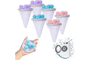 NEERIX Washing Machine Hair Filter, Pack of 6 Pet Hair Remover, Washing Machine, Filter Bag, Washing Machine Hair Remover, Reusable Filter Bags for Dog Hair, Cat Hair, Clothes