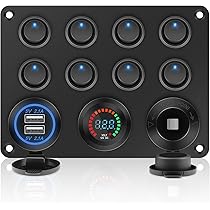 Multipresa Usb Per Auto Interruttore A Bilanciere 12V 24V 8 Gear Car Boat Impermeabile Interruttore A Bilanciere A Led S 356215 - Foto 5