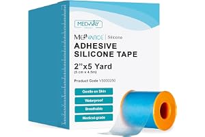MedVance silikontejp 5 cm bred mjuk med perforering och skärbar (1-pack, 4.5 meter)