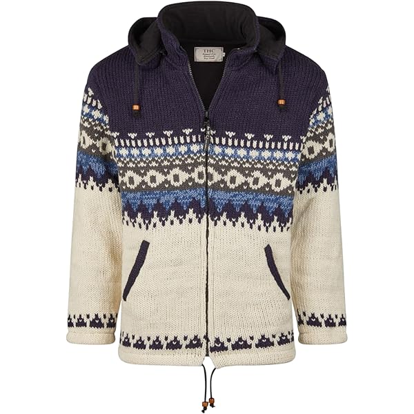 Kapuze Schafwoll Strickjacke Hoodie Kapuzenstrickjacke Aus