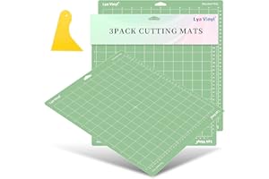 Set di 3 tappetini da taglio StandardGrip per Cricut, Lya Vinyl 30,5 x 30,5 cm, per Cricut Explore Air Series e Cricut Accessori