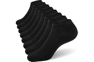 SIXDAYSOX 8 Pack Mens Ankle Socks Low Cut Comfort Casual Socks Size 10-13/13-15