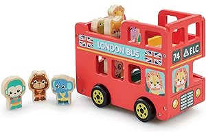 Early Learning Centre Wooden London Bus Playset For Children From 1 Year Elc Toys London Bus Toy Toddler toys Gift For kids Baby Toys 1 Year Old London Toys Double Decker Bus