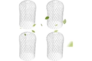Orssmigs 4 Pezzi Filtro Grondaia Espandere Filtro in Alluminio Protezione per Grondaia Filtro, Foglie di Detriti Filtri di Protezione per Filtrare, Rami, Muschio, Fango
