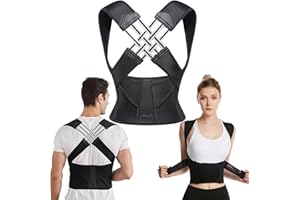 GENERIC Adjustable Back Posture Belt, Posture Corrector for Women and Men, Back Support Fully for Spine and Shoulder, Provides Pain Relief in the Neck and Shoulder, XL
