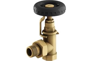 SANNOVER THERMIQUE Robinet décoré vintage volant noir pour radiateur Fonte