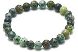 Miracles Minéraux Bracelet perle ronde 8 mm, pierre naturelle, création artisanale française, plus de 80 choix