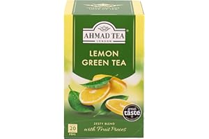AHMAD TEA lemon vitality flavoured Green tea with fruit pieces 20 bustine