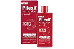 PILEXIL - Champú Anticaída Triple Protection 275 ml - Frena la Caída del Cabello, Fortalece y Suaviza la Fibra Capilar e Hidrata y Protege el Cuero Cabelludo - Para Hombres y Mujeres